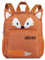 minimutz Kindergartenrucksack Tiere Mädchen Jungen - Personalisiert mit Name - Rucksack Kinder mit Vortasche Fuchs in orange