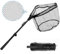 LPZMPZ Kescher Angeln Faltbare Unterfangkescher Gummiert, Teleskop Kescher 90cm, Angelkescher, Fischkescher, Watkescher für Forellenangeln, Karpfen, Salmon, Catfish, Bass, für Erwachsene Kinder