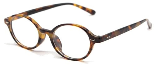 LJCZKA Occhiali Luce Blu Ovali Donna Uomo Montatura Occhiali da Vista Rotondi Anti Affaticamento per Computer Gioco Lettura