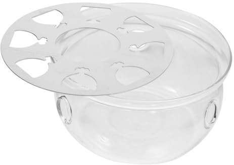 VERDANVERSE Scaldante Per Teiera Base Riscaldante Trasparente Per Tè Design Retro Elegante Per Uso Domestico e Decorativo