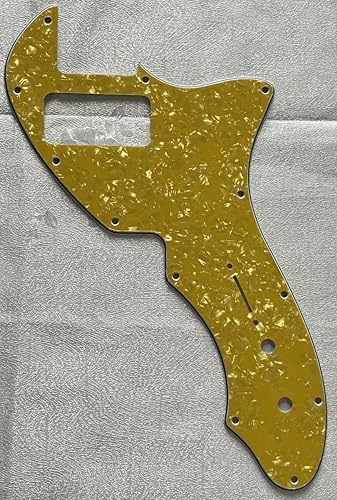 Plektrumschutz für US Fender Telecaster 69 Thinline TV Jones Style Gitarre Pickguard Schlagbrett Schlagplatte (4-lagig Gold Pearl)