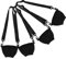 GLEAVI 4 Piezas soporte para bebidas al aire libre soportes para copas de coctel funda de copa de cóctel correas de copa de vino colgadores de copas de vino bolsa portavasos nailon Negro