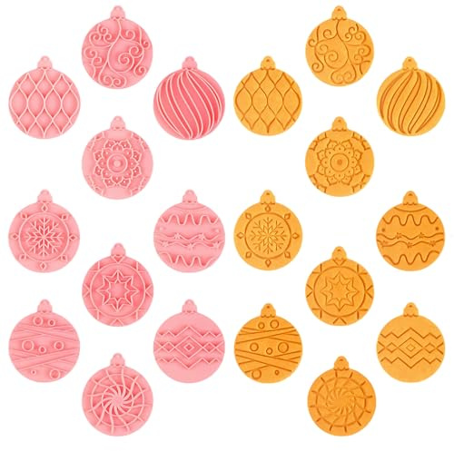 10 Pezzi Formine Biscotti Natale, 3D Pressable Formine per Biscotti, Taglia Biscotto Natale Set, Stampi Biscotto Natalizi Plastica,Stampo Natalizi per Decorare Dolci Torta