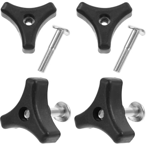 Uonlytech Rasenmäher Griff Schraubenset 4 Stück Dreieckgriff Ersatzteile Robustes Material Allgemein Kompatibel für Gartentrimmer und Mäher
