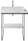 Duravit Waschtisch DuraSquare 600mm ohne Überlauf weiß, WG, 23536000411