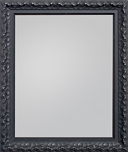 Frame Company Charleston Range Framed Mirror, Black, 10 x 8-Inch