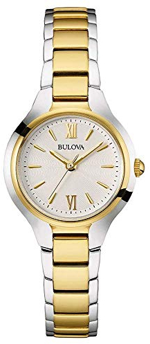 Bulova Damen mit zwei Tönen Band runden Zifferblatt 98L217