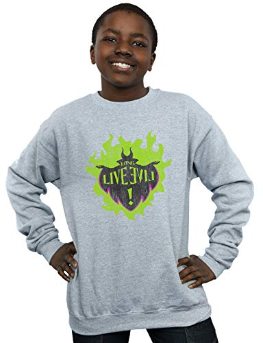 Disney Jungen The Descendants Maleficent Long Live Sweatshirt Sport Grau 12-13 Years