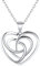 ChicSilver Celtic Knot Heart Necklace for Women 925 Sterling Silver Lucky Irish Jewelry