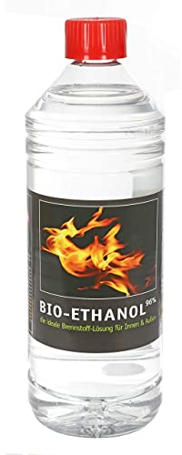 1L Bio Ethanol 96% Brennstoff Kamin Alkohol für Wandkamin Rückstandslos geruchlos