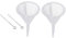 2pcs Kleiner Trichter, Plastik Funnel Transparent, Mini Atomiser Funnel 2,6mm Diamater, Mini-Trichter für Küche zu Hause Flüssiges Öl Flüssigkeit Parfüm Pulver Shampoo Sand
