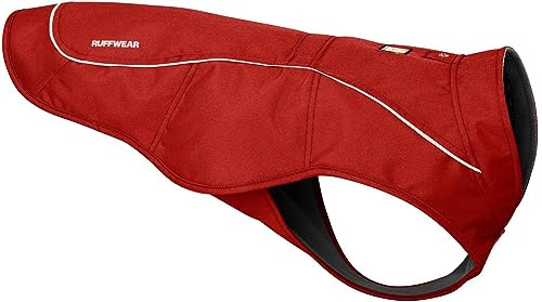 RUFFWEAR Overcoat Jacket, Abriebfester Hundemantel mit Fleecefutter für Kaltes Wetter, Red Clay, X-Large