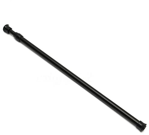ausuky Tringle à rideaux télescopique extensible à ressort (noir, 50 ~ 80 cm)