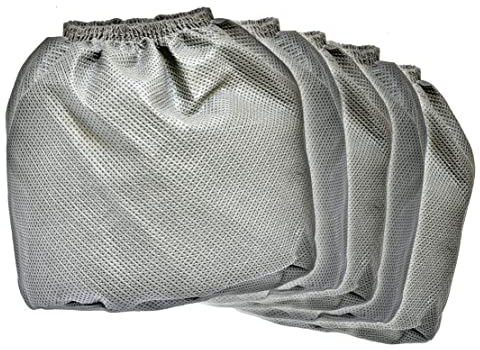 Bosch AdvancedVac 20 Bosch UniversalVac 15 - Juego de 5 filtros de tela para aspiradoras de plástico, color gris