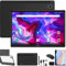 Android 13 2024 Tablet 2 in 1 25,6 cm (10,1 pollici), 4 G cellulare tablet con tastiera, 64 GB ROM + 4 GB di RAM, processore Octa-core, 2 slot Sim, fotocamera da 13 MP, GPS/WiFi/Bluetooth/Mouse/Stylus
