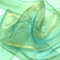TOLKO 1m Organza Stoffe zum Nähen Meterware | Hauch Zart Fein Durchsichtig | für Gardine Vorhänge Schals Hochzeits-Deko Dekorieren Basteln | leichter transparenter Organza Stoff (Antikgrün Blau)