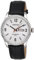 Armitron 20/5048 Reloj de Pulsera para Hombre, con Correa de Piel de cocodrilo, con función de día y Fecha, Negro/Tono Plateado