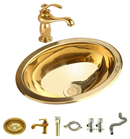 Éviers de cuisine Petit Évier Rond En Acier Inoxydable, Petit Évier Simple De Bar, Petit Évier De Caravane De Yacht, Petit Lavabo De Lave-vaisselle Avec Robinet D'eau Chaude Et Froide