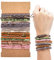 20 Stücke Haargummi Damen Spirale Boho Haarbänder Elastische Haargummis Pferdeschwanzhalter Boho Haarband Armband Niedliche Haarbänder für Dickes und Dünnes Haar Mädchen