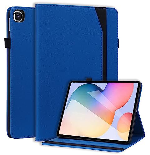 CXTCASE Funda para Samsung Galaxy Tab S6 Lite 2022/2020, Carcasa con Soporte Función,Funda Protectora para Samsung Galaxy Tab S6 Lite 10.4 Pulgadas (SM-P610/P613/P615/P619) Tableta, Azul Oscuro