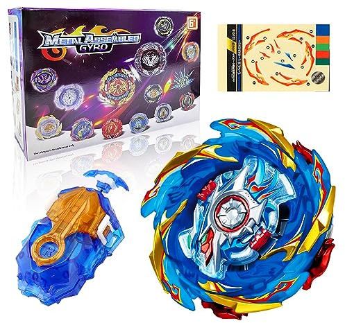 HLTBWHHOME Bey Burst Turbo Blade Set, Bey Metal Fusion Blade mit Starter, Kampfkreisel Kinder Spielzeug Geschenk für Geburtstag, Weihnachten, für Kinder ab 6 Jahren