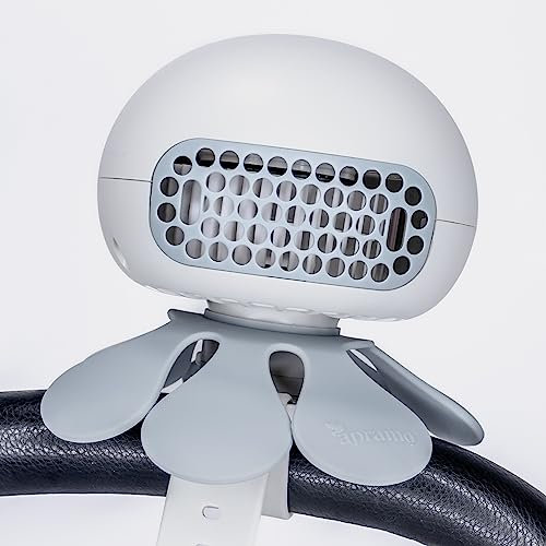 APRAMO Aero Jelly Stroller Fan, Versatile Clip-On Pram Fan USB Rechargeable with 3 Speeds Seamlessly Attaches to Strollers Pushchairs