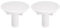 QUARKZMAN Cache Trou de Robinet d'Évier en Plastique Poli, Couvercle Trou Robinet pour Lavabo Espace de Comptoir de Cuisine, 2 Pcs (15-45mm de Diamètre)