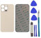 Backcover Glas für14 Pro Max Rückglasabdeckung Ersatz für iPhone 14Pro Max Rückglas-Ersatz mit Reparaturwerkzeug-Set (Gold)