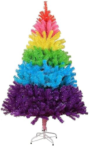 NURCIX Regenbogen-Weihnachtsbaum – kreativer Mini-Weihnachtsbaumschmuck, farbenfroher Tisch-Weihnachtsbaumschmuck, für die Weihnachtsdekoration im Innen- und Außenbereich,180cm(6ft)