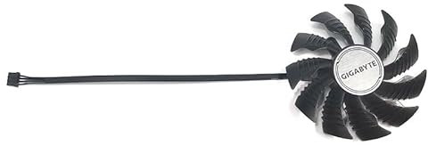 Cooling Fan For Gigabyte GeForce RTX 3070 Ti VISION OC 8G White version Dual Fan graphics card Cooling replacement 82MM 87MM (Color : Right fan)