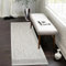 payé Teppich Läufer - 80x150cm - Beige - Geometrische Raute Meliert Muster - Boho Frasen Teppiche - Wohnteppich Deko