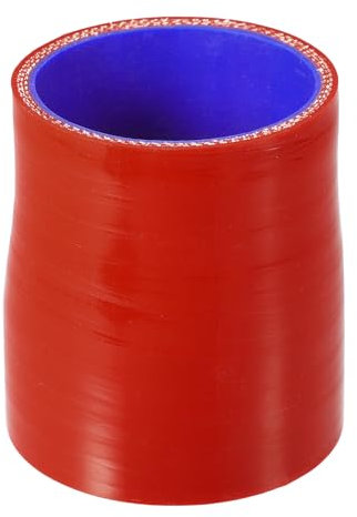 Motoforti Manguera De Silicona Rojouctora Recta Universal Para Tubo Intercooler De 4 Capas Reforzadas, Acoplador De Manguera De Silicona, 57Mm-63Mm, Color Rojo