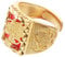 VALICLUD Chinesischer Sternzeichen-drachen-quadratring Anzug Für Jungen Fingerring Geschenk Sternzeichen Ringe Modeschmuck Für Festivals Kupfer Wasserhahn Damen Öffnen