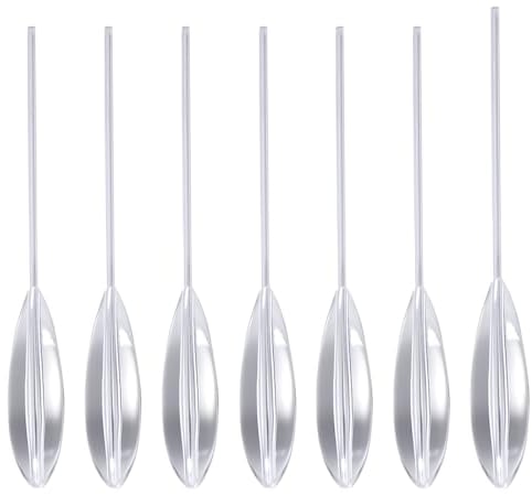 HZAOPZE Fishing Sbirolino Set, 7 pcs Angelzubehör Spirolino Forelle, Spirolino Sinkend 8g, 10g, 12g, 15g, 20g, 25g, 30g, Forellen Posen Set Sbirolinos für Forellenteig und Spoons Forelle