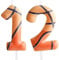 Zi Lan Basketball 12th Birthday Candle Brown Basketball Themed Cake Candles Happy Birthday Party Cake Topper for Boy Girl Kid Sport Theme Party Decorations Celebration Supplies