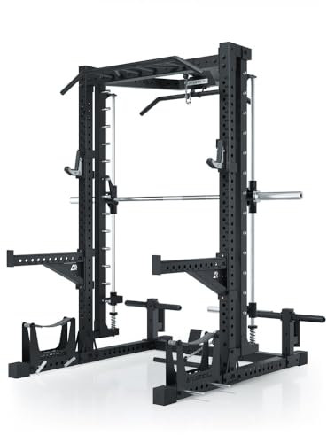 Atletica R7 Nemesis Squat Rack mit Multipresse und Latzug, 203 cm