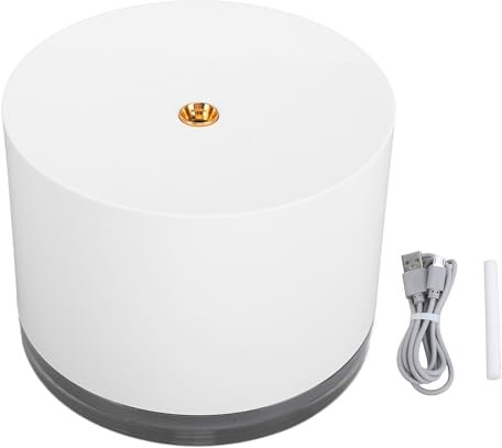 USB-Luftbefeuchter, Kabellos, 780 Ml, Großes Fassungsvermögen, Nano-Nebel, Zwei Sprühmodi, Nachtlicht, Tisch-Luftbefeuchter für Innenräume, Schlafzimmer, Büro (Weiß)