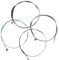 4pcs Bratsche Saiten Set, Silber Wund + Kupfer - -Wicklung mit Stahlkern + -geplantes Ball -End, Rot + Blau + Lila + Schwarz, Dekorieren Sie Ihre Bratsche, Vier Verschiedene Verschiedene