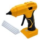 Cordless Hot Glue Gun Compatible for Dewalt Battery, 100W High Temp Fast Heating Glue Gun with 10 Glue Sticks for DIY Arts, Crafts and Quick Repairs