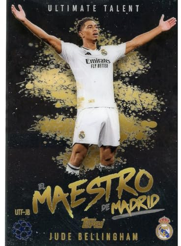 Match Attax Champions League 2024/2025 - Trading Cards Fußballkarten Einzel Sammelkarten (UTF-JB - Jude Bellingham - Ultimate Talent Chrome)
