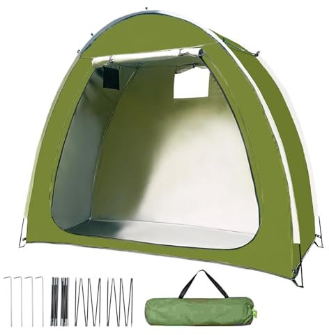 Bvizyelck Tente de Stockage Vélo | Housse Moto Extérieur | Tente de Stockage pour Vélo Portable et Imperméable pour Camping, Jardin, Extérieur