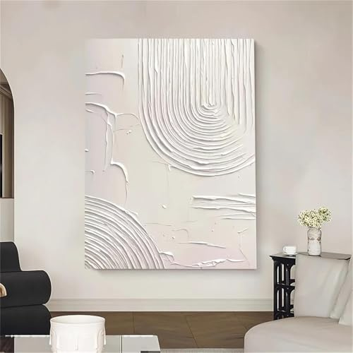 LTjiajuypd Drucke auf Leinwand, Gemälde, abstrakte weiße Graffiti-Textur, Wandkunst, nordische Schlichtheit, Poster und Druck, Heimdekoration, 70 x 110 cm, rahmenlos