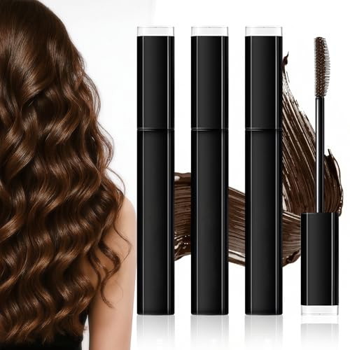 3 Haarmascara Hair Mascara Kaffeebraun Haaransatz Kaschieren Grauhaarabdeckung Frauen,Sanft Und Reizfrei,PräZiser Farbauftrag,Einfaches Ausbessern,Lang Anhaltende Und Brillante Farbe,Auswaschbar