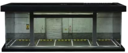 KIXZSAZ Illuminate Mini Vehicle Models With 1/64 Scale Accessories Featuring Built In LED Light Effect In Display Stand 1/64 Scale Diecast Model Car Case With LED Light, Style D