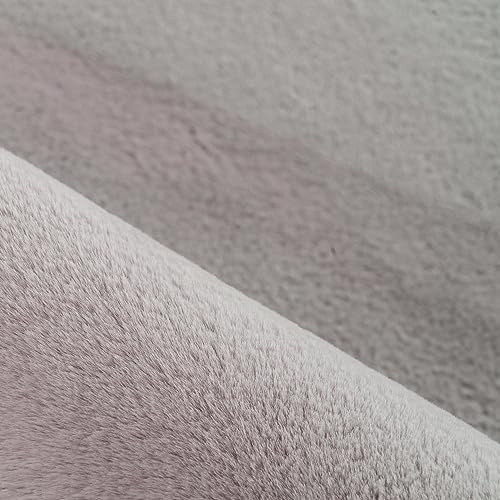 KADIMA DESIGN Wohnzimmerteppich Einfarbig Schlicht Pflegeleicht Elegant Waschbar Langlebig Strapazierfähig Rund Beige 200x200 cm Schlafzimmer Wohnzimmer Oeko-TEX Fußbodenheizung | NECKAR
