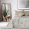 DecoKing Queen, Polyester, Beige Weiß, 220x240
