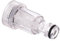 Clear Plastic Pressure Washer Inlet Filter 3/4 Garden Hose Hozelock Compatible fits Karcher