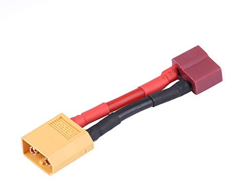 RC T-plug Female to XT60 Male Connector Wire, Deans Style T-plug Female to XT60 Male Connector Adapter Cable Wire for RC Battery ESC Charger