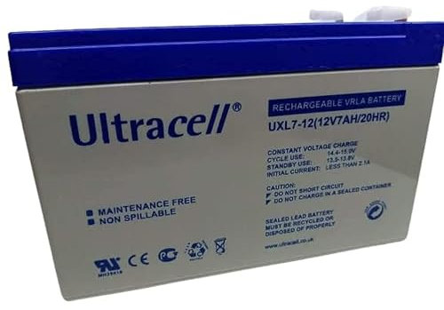 BATTERIE PLOMB UL 7-12 ULTRACELL 12V, 7Ah