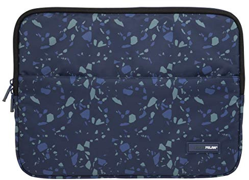 Funda para portátil 13 Terrazzo Blue, azul marino